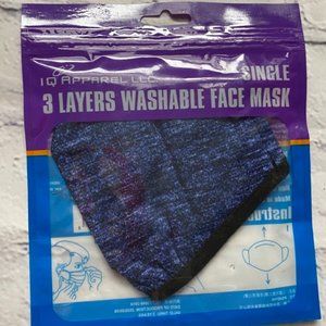 IQ Apparel 3 Layers Washable Face Mask